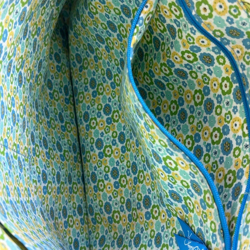 Vera Bradley Blue and Green Floral Tote